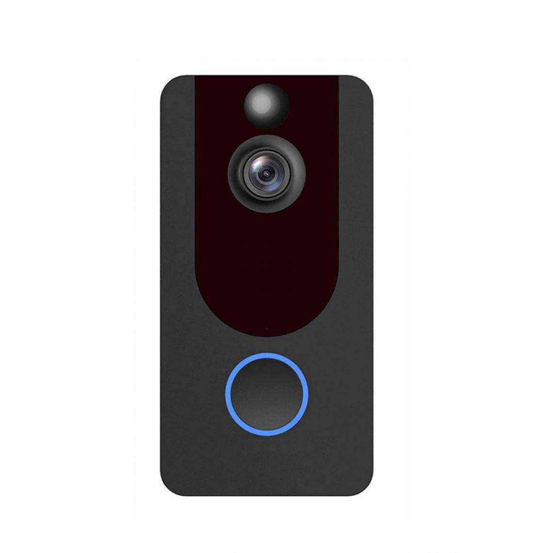 Generic - Caméra de sécurité HD Sonnette Vidéo Intelligente Sans Fil WIFI Détection Mouvement PIR Vision Nocturne - Babyphone connecté