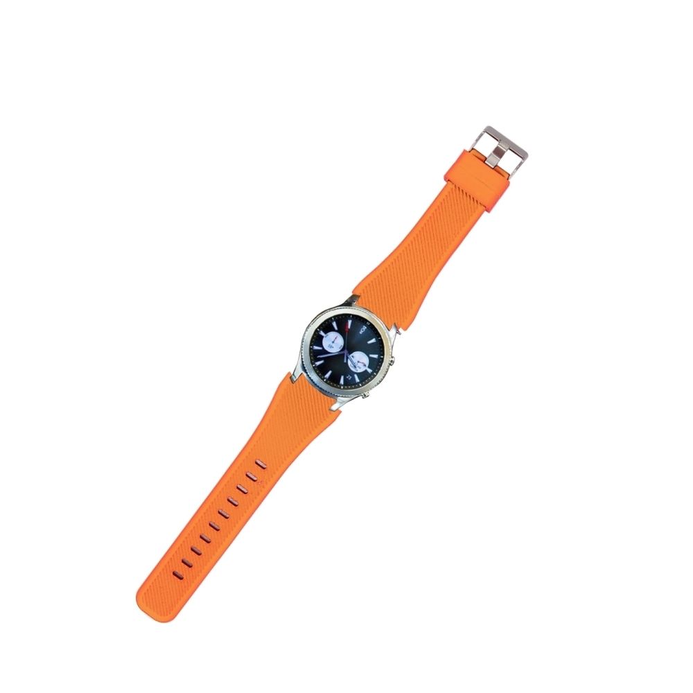 Wewoo - Bracelet Orange pour Samsung Gear S3 Montre Classique Smartwatch en Silicone, Longueur: environ 22.4cm - Bracelet connecté