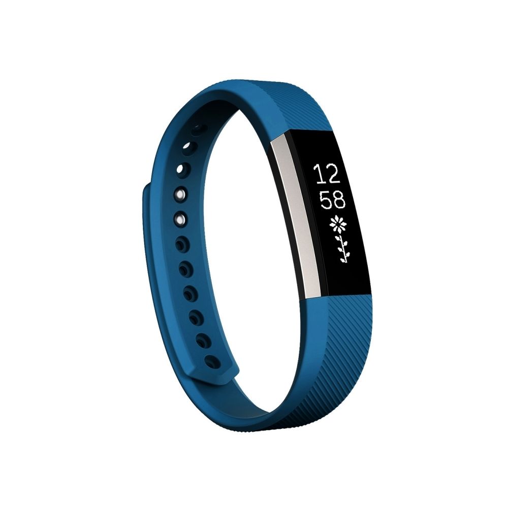 Wewoo - Bracelet bleu pour Watchband Alta Watch en silicone à texture oblique, grande taille, longueur: environ 22cm - Bracelet connecté