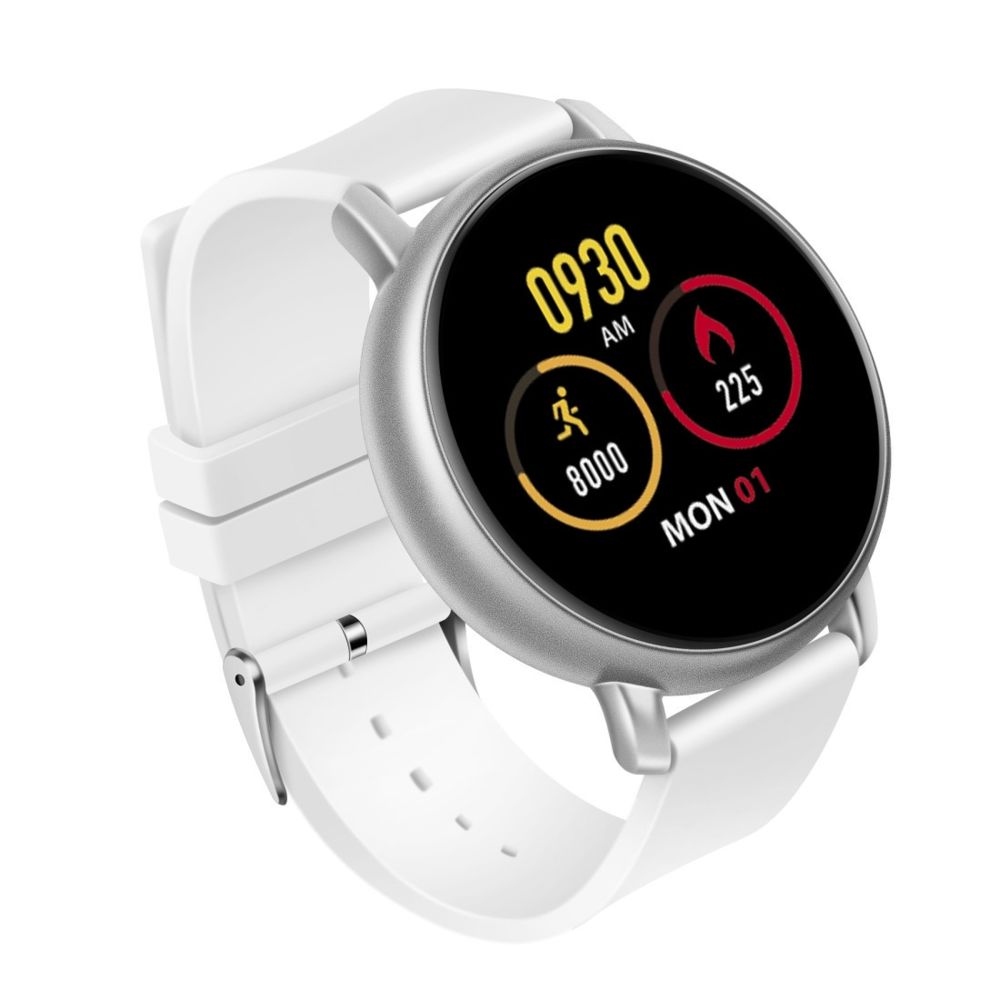 Wewoo - Montre connectée Smartwatch S666 IP67 étanche 1.22 pouces avec bracelet en siliconeécran IPSprise charge d'appels Bluetooth et surveillance de la fréquence cardiaque blanc - Montre connectée