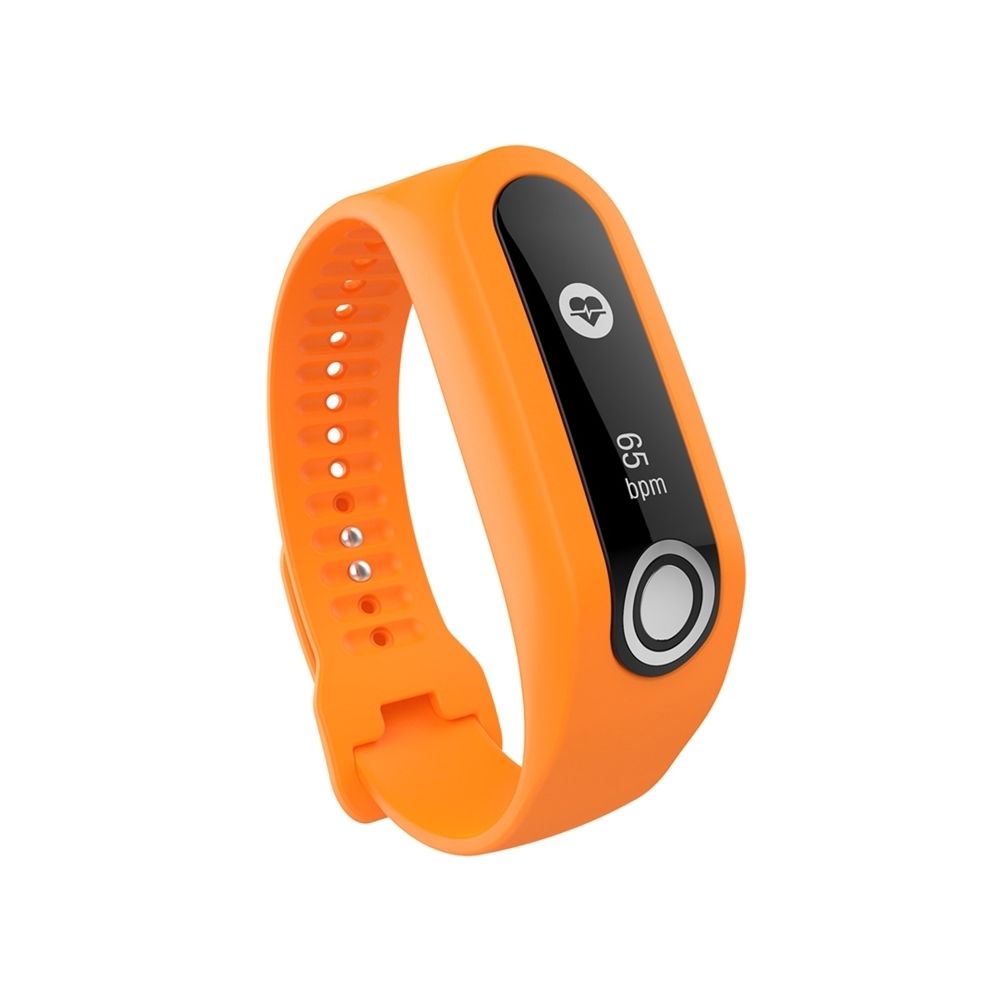 Wewoo - Bracelet pour montre connectée Dragonne Sport en silicone TomTom Touch Orange - Bracelet connecté