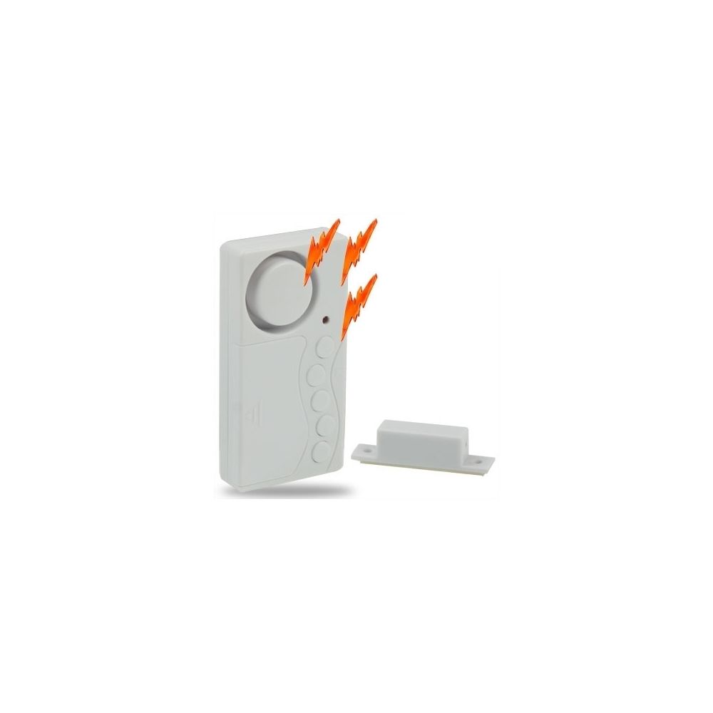 Wewoo - Alarme de porte blanc de sécurité anti-entrée de capteur magnétique de de code secret KK-1255 - Alarme connectée