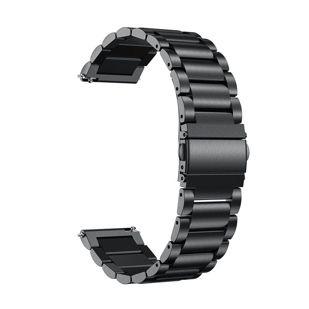 marque generique - Bracelet en métal noir pour votre Samsung Gear S3 Classic/Ticwatch/Moto 360 II 460/Huawei Watch GT - Accessoires bracelet connecté