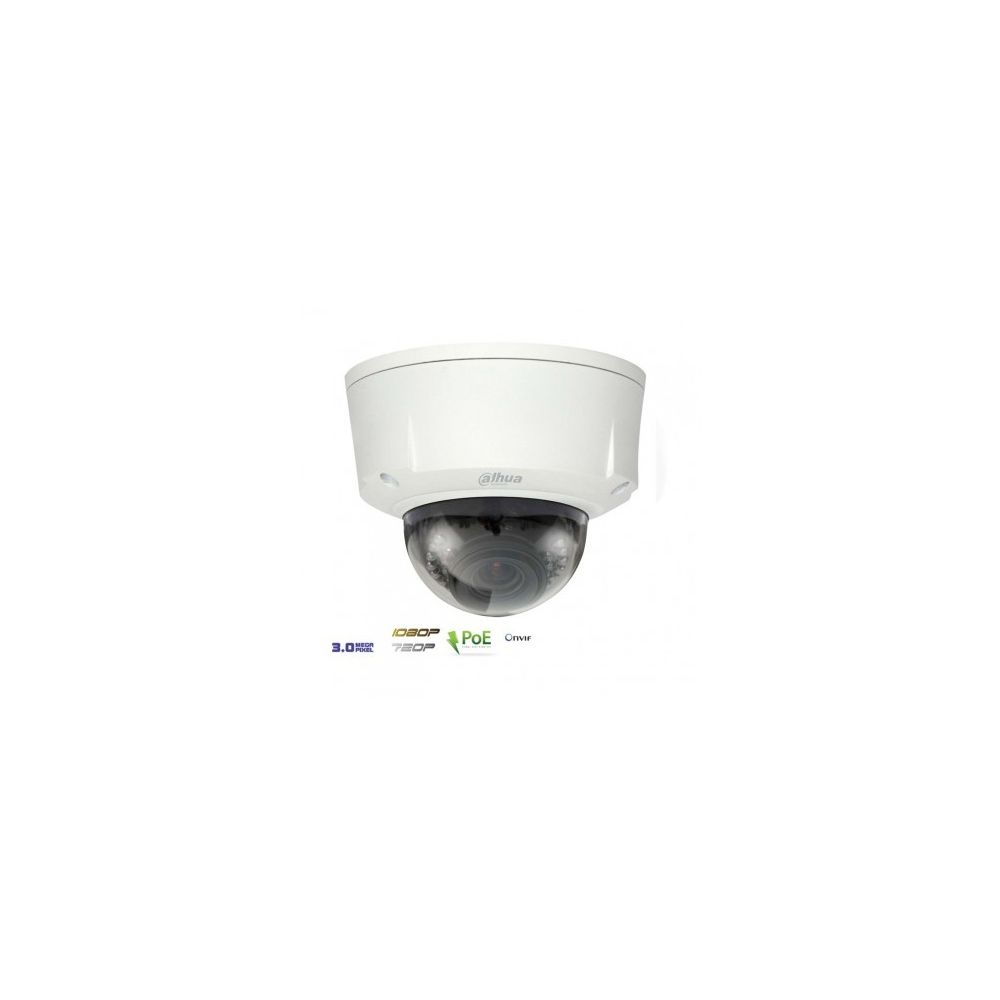 Dahua - Caméra dôme IP 3 MP varifocale 3,3-12mm - Caméra de surveillance connectée