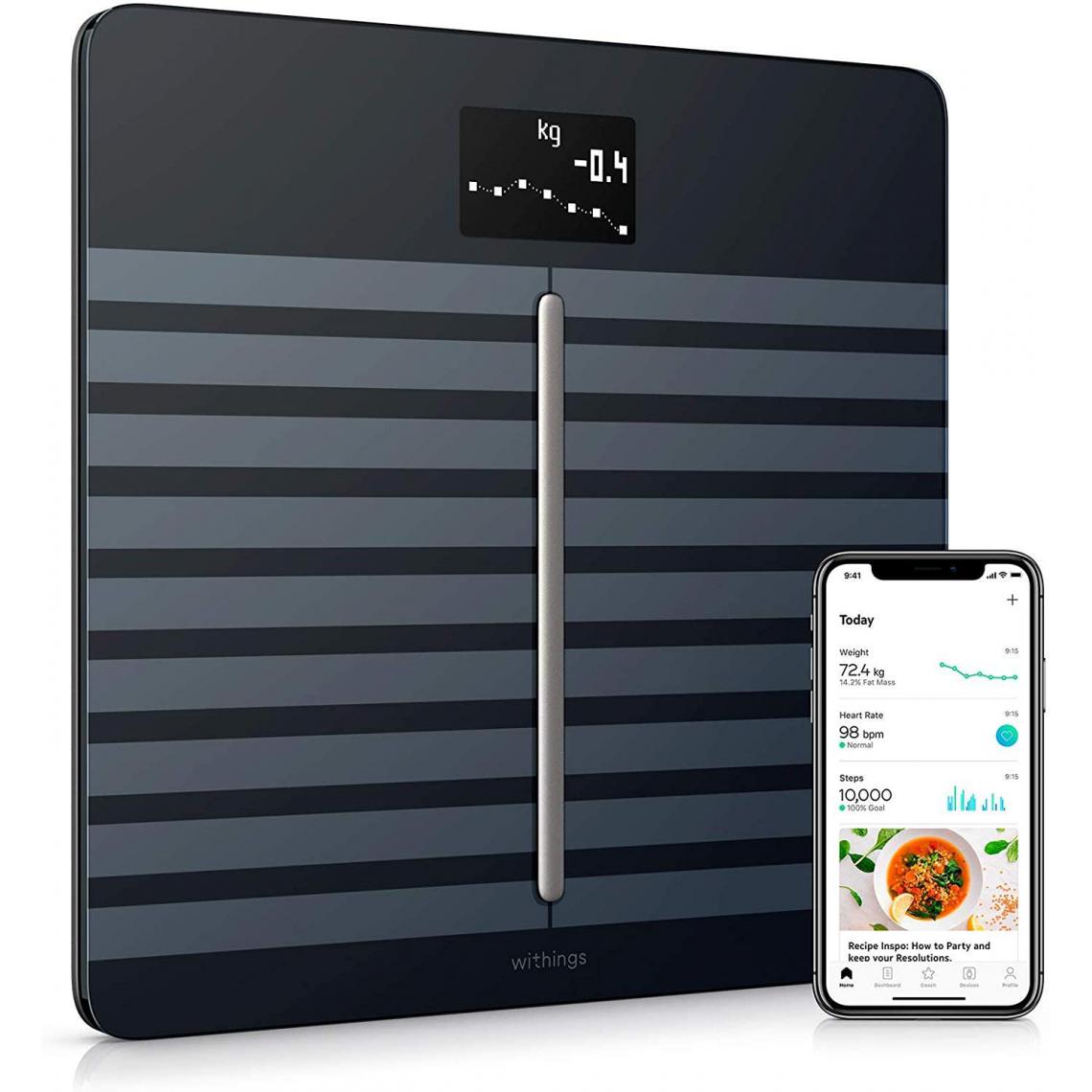 Withings - Withings Body Cardio Balance Connectée Noire - Balance connectée