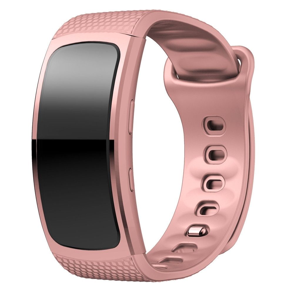 Wewoo - Bracelet pour montre connectée en silicone Samsung Gear Fit2 SM-R360taille de la dragonne 150-213mm rose - Bracelet connecté