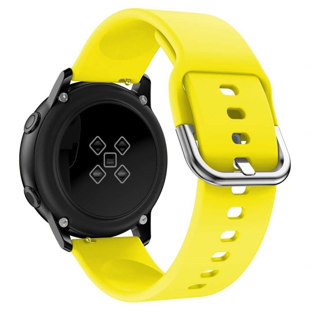 marque generique - Bracelet en silicone 20mm jaune pour votre Garmin Move Luxe/Move Style/Move 3/Move Venu - Accessoires bracelet connecté