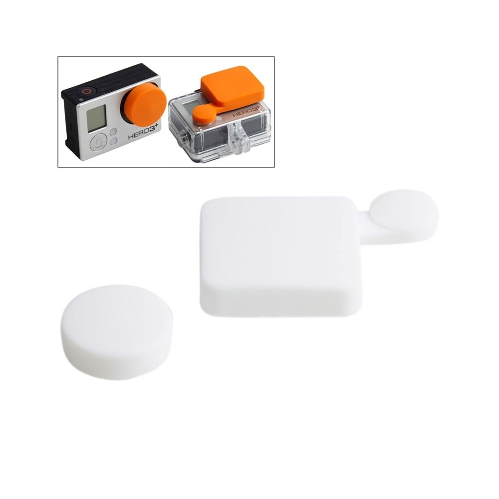 Wewoo - Blanc pour GoPro Hero 4 / 3+ Silicone Cover Set - Caméras Sportives