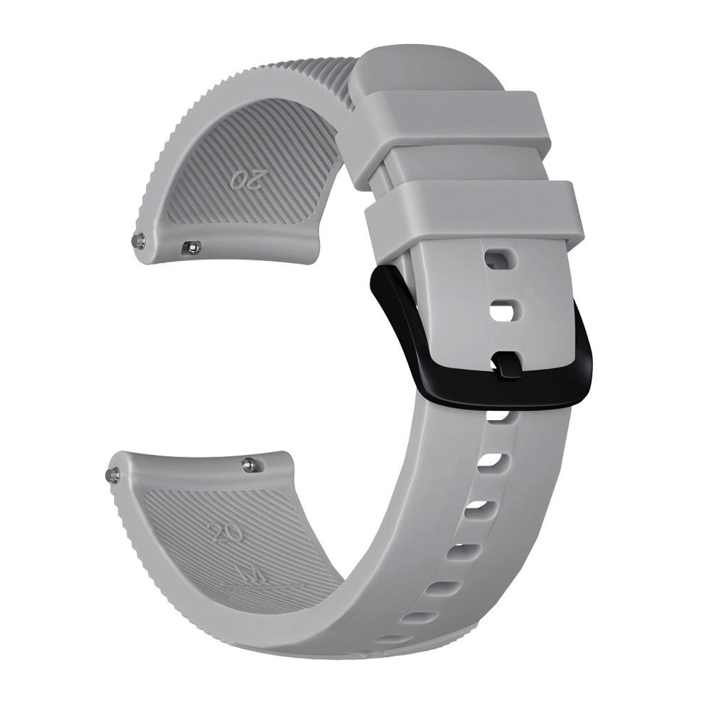 Wewoo - Bracelet pour montre connectée Dragonne en Silicone Texture Crazy Horse Huami Amazfit Bip Lite Version 20mm Gris - Bracelet connecté