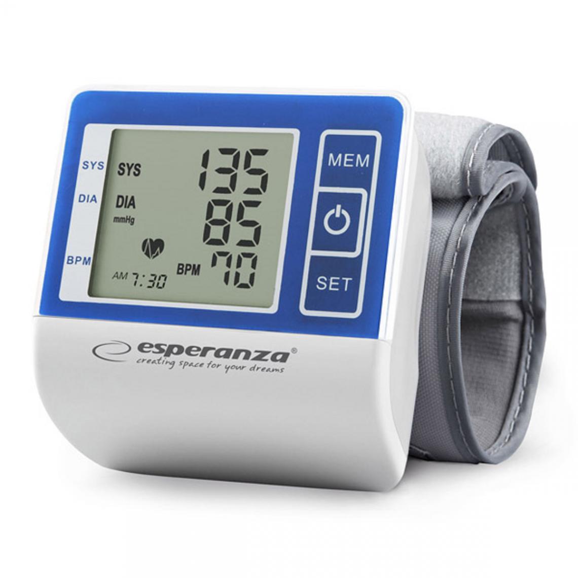 Esperanza - Tensiomètre poignet Esperanza ECB001 - Semi-automatique - Tensiomètre connecté