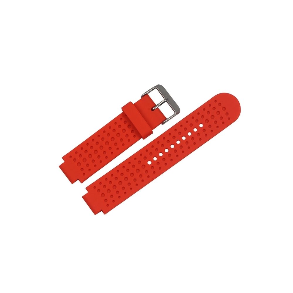 Wewoo - Bracelet pour montre connectée Dragonne ajustable Garmin Forerunner 25 rouge - Bracelet connecté