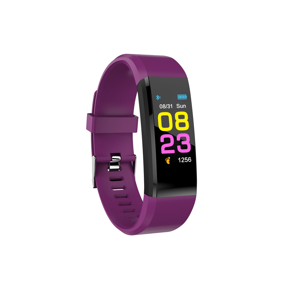 Inkasus - Bracelet connecté sport - Edition Fitness Color - Violet - Bracelet connecté