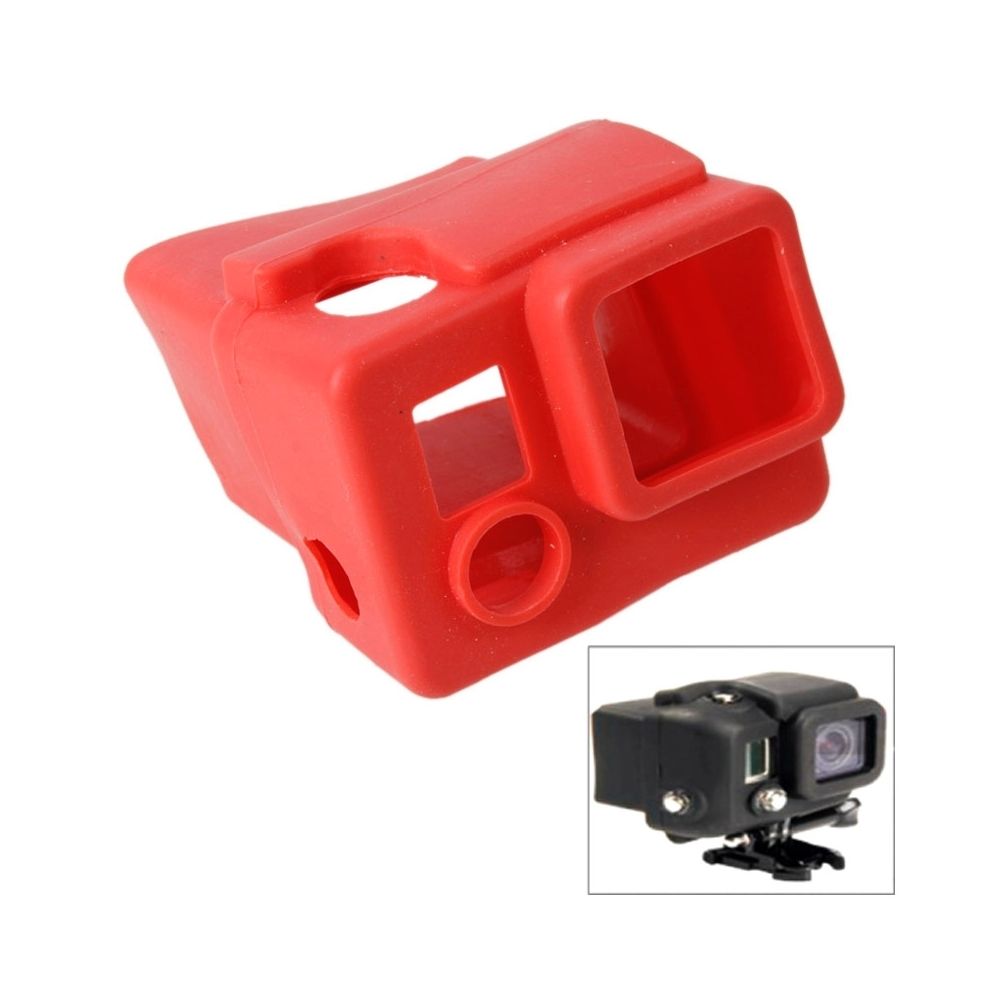 Wewoo - Coque rouge pour GoPro Hero 3+ Housse en Silicone - Caméras Sportives
