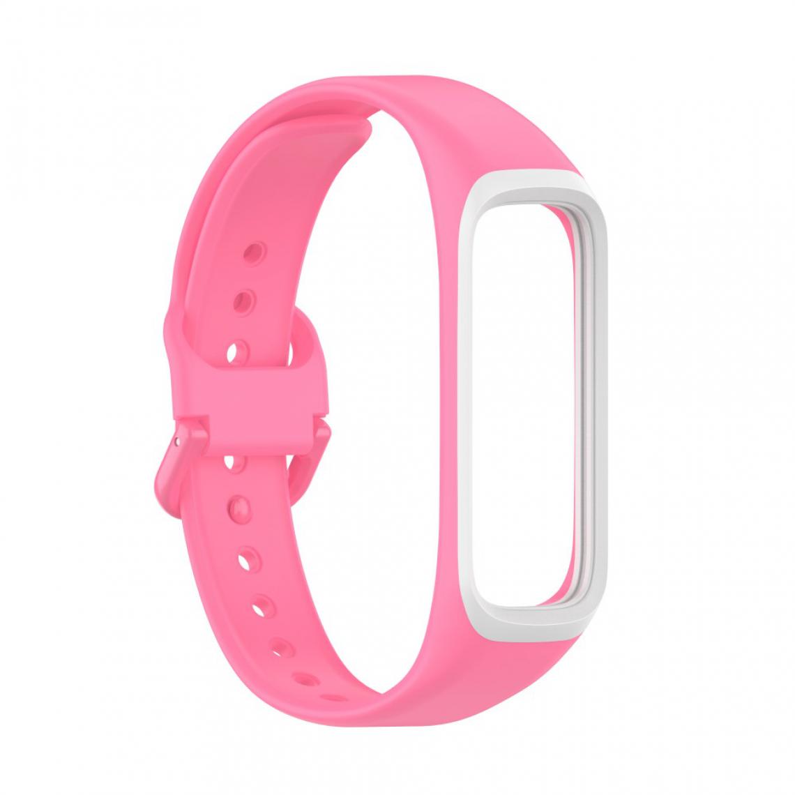 Other - Bracelet en silicone Bicolore rose/blanc pour votre Samsung Galaxy Fit 2/SM-R220 - Accessoires bracelet connecté