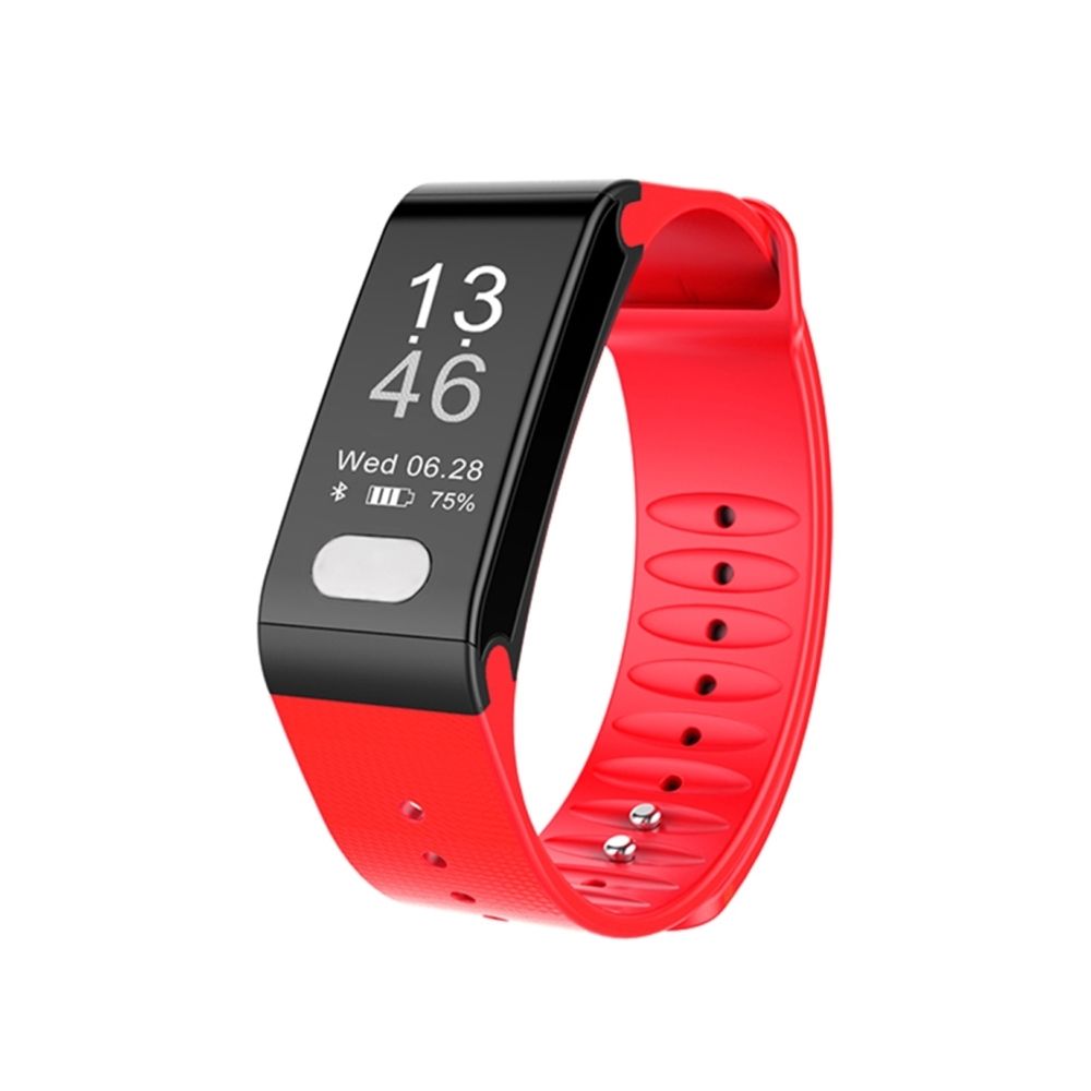Wewoo - Bracelet connecté Smartwatch Fitness Tracker 0,96 pouce OLED à à puce, Support Sports Mode / ECG / moniteur de fréquence cardiaque / pression artérielle / de sommeil rouge - Bracelet connecté