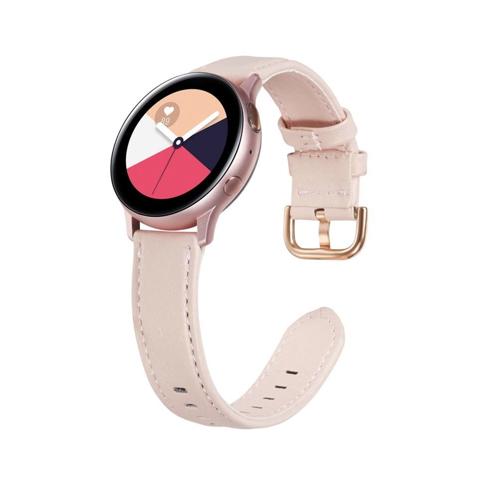 Generic - Bracelet en PU 22mm rose pour votre Samsung Galaxy Watch 46mm/Gear S3/Huawei Watch GT2 46mm - Accessoires bracelet connecté