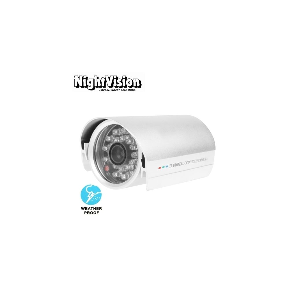Wewoo - Caméra de surveillance étanche 1/3 pouces pour Sony 420TVL 6mm fixe Lens Array LED et vidéo couleur CCD sans support, IR Distance: 25m - Caméra de surveillance connectée