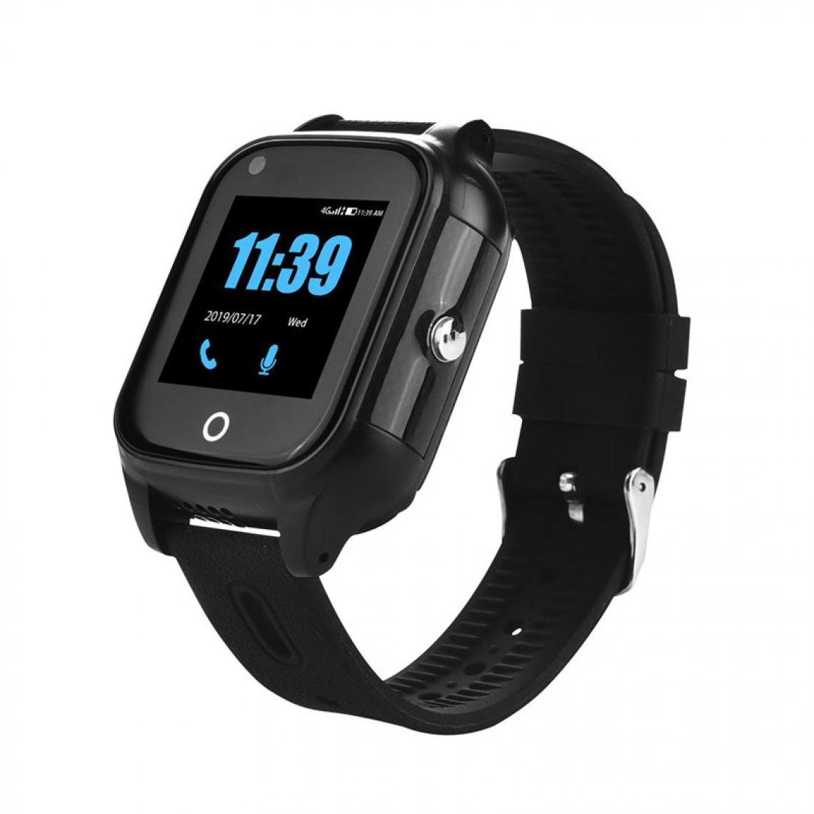 Deoditoo - Montre Bracelet GPS 4G Wifi Vidéo Fréquence cardiaque FA28S (Noir) - Montre connectée