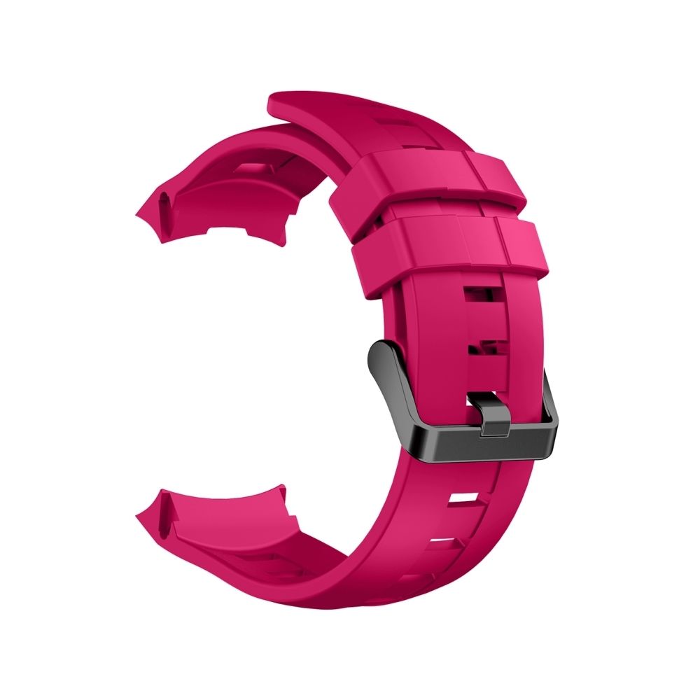Wewoo - Bracelet Magenta pour les bracelets de montre Suunto Ambit3 en silicone, largeur: 24 mm - Bracelet connecté