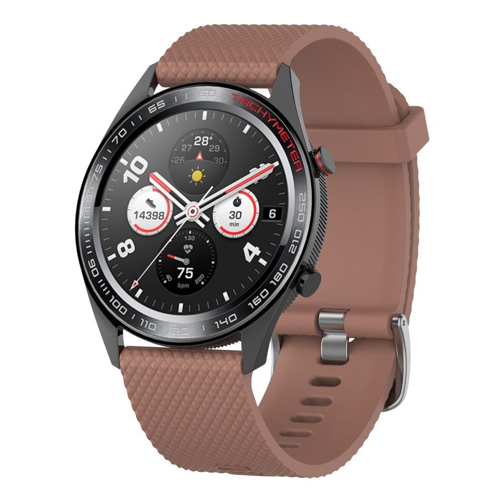 marque generique - Bracelet en TPU boucle sergé souple marron pour votre Huawei Watch GT - Accessoires bracelet connecté