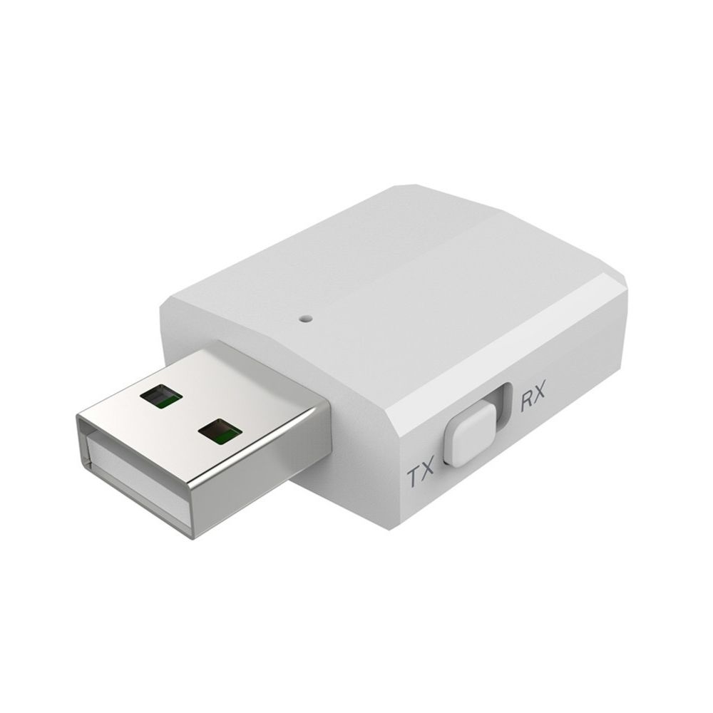 Wewoo - Transmetteur sans fil JEDX-169P Audio USB 3 en 1 Récepteur Bluetooth 5.0 Émetteur TV Ordinateur Câble audio libre Blanc - Passerelle Multimédia