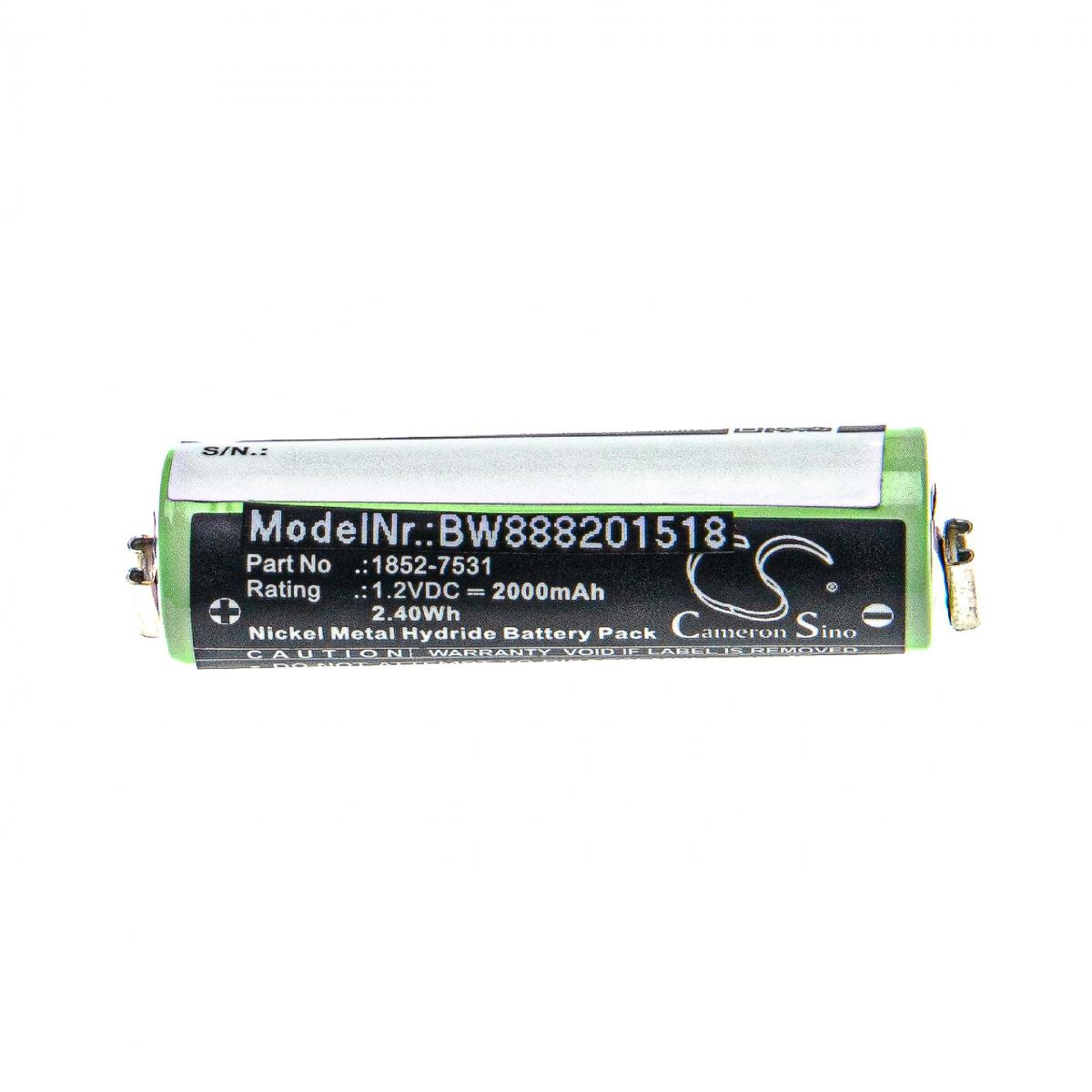 Vhbw - vhbw batterie compatible avec Moser Easy Style 1881, Contura HS40, Contura HS61 rasoir tondeuse à cheveux (2000mAh, 1,2V, NiMH) - Autre appareil de mesure