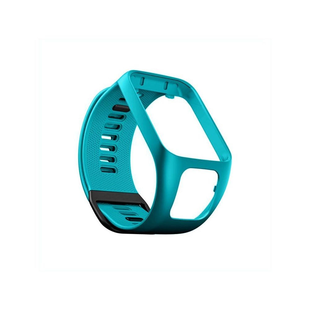 Generic - Bracelet de rechange en Silicone compatible pour TomTom Runner 3 Cardio + Music Bleu vert - Montre connectée