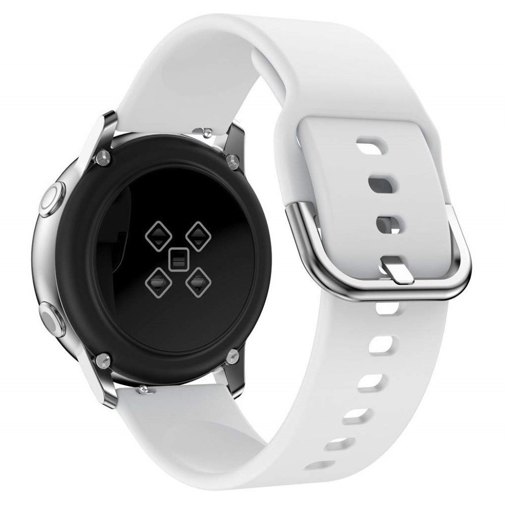 marque generique - Bracelet en silicone boucle carrée blanc pour votre Garmin Move Luxe/Move Style/Move 3 - Accessoires bracelet connecté