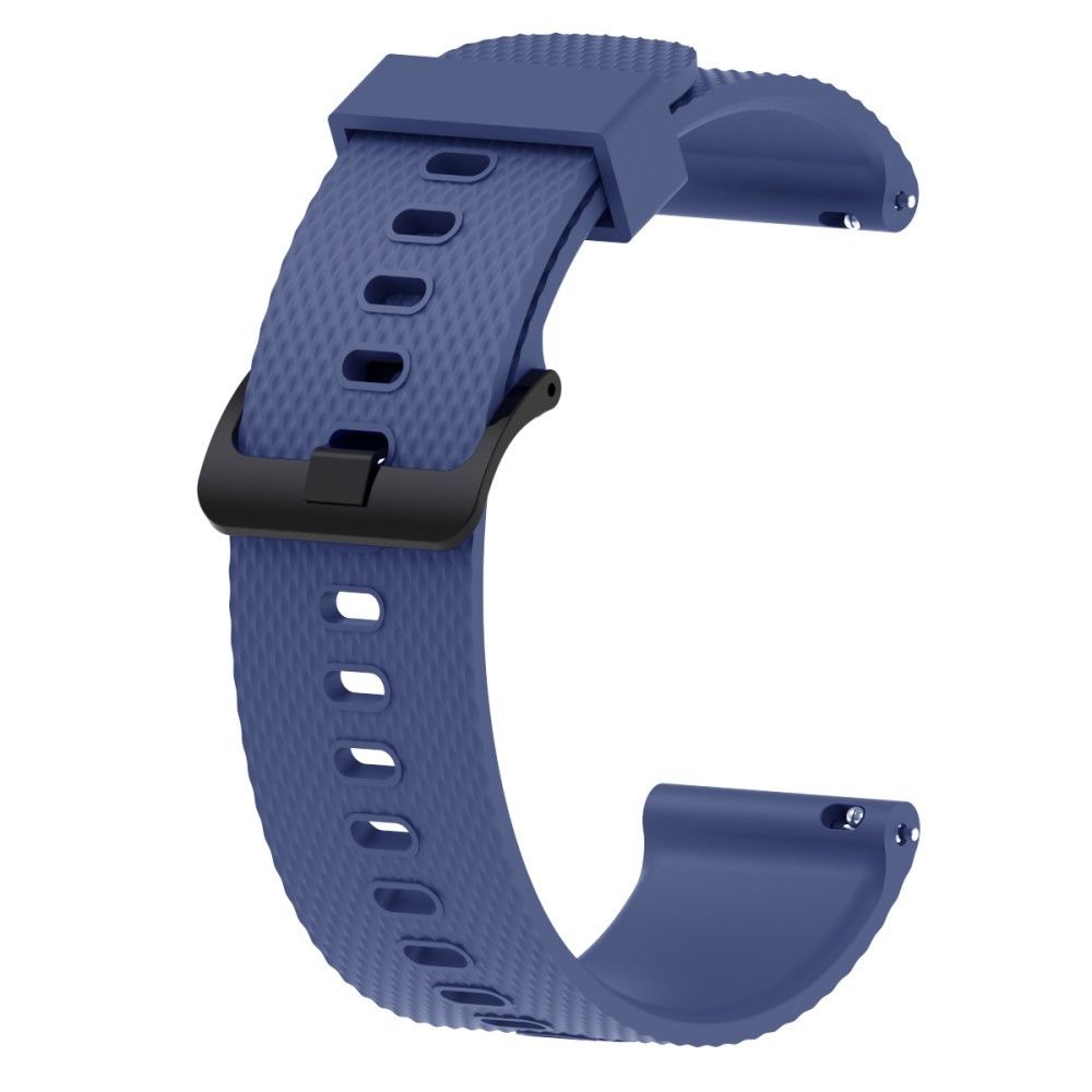 marque generique - Bracelet en silicone 20mm bleu marine pour votre Garmin Move Luxe/Move Style/Move 3/Move Venu - Accessoires bracelet connecté