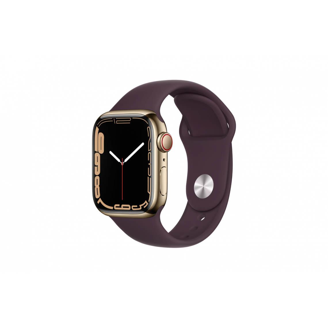 Apple - Montre connectée APPLE WATCH S7 ACIER 41 GOLD CELL SPORT CERISE - Apple Watch