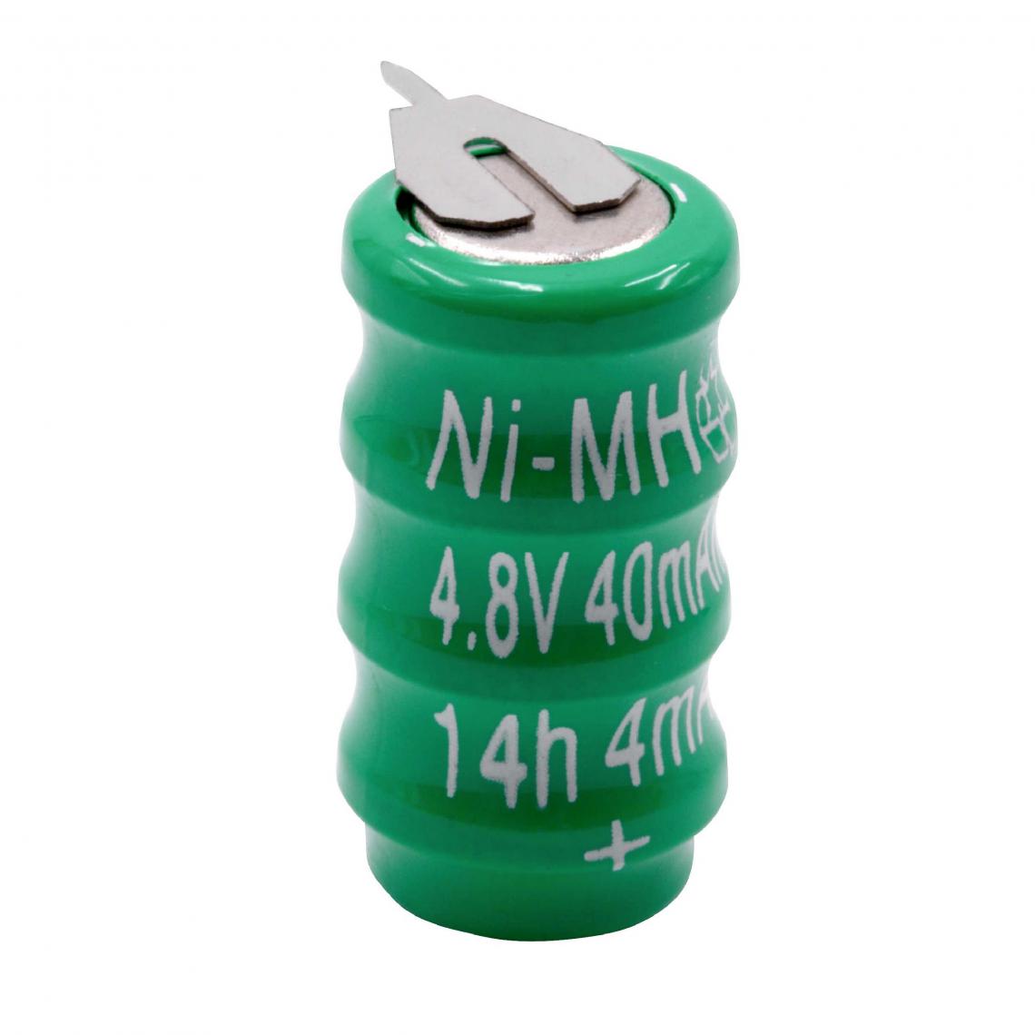 Vhbw - vhbw NiMH Remplacement de la pile bouton (4x cellule) type V40H, 40mAh 4.8V convient pour les batteries de modélisme, l'éclairage solaire, etc. - Autre appareil de mesure