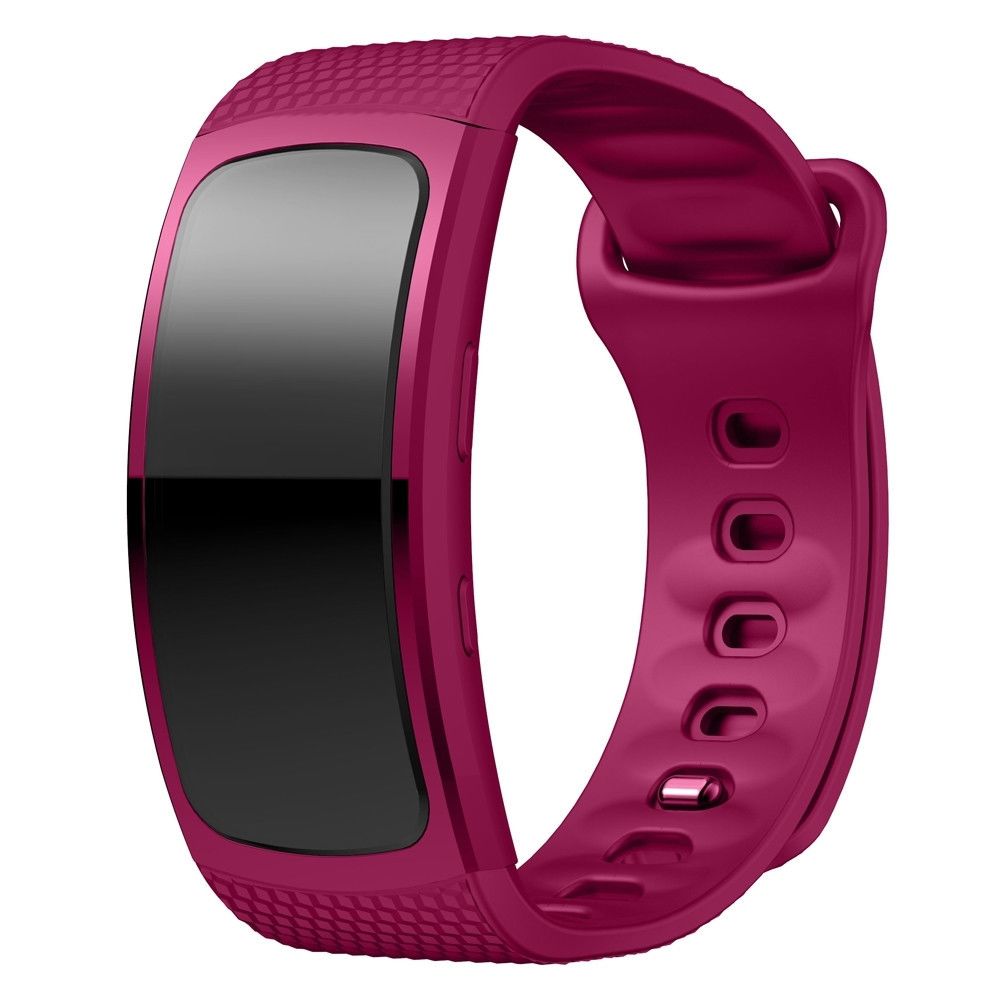 Wewoo - Bracelet pour montre connectée en silicone Samsung Gear Fit2 SM-R360taille de la dragonne 126-175mm violet - Bracelet connecté