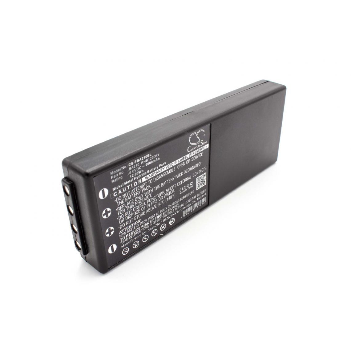 Vhbw - vhbw Batterie compatible avec Putzmeister NM26C, PM458017, PM471560, PM475060 télécommande industrielle (2000mAh, 6V, NiMH) - Autre appareil de mesure