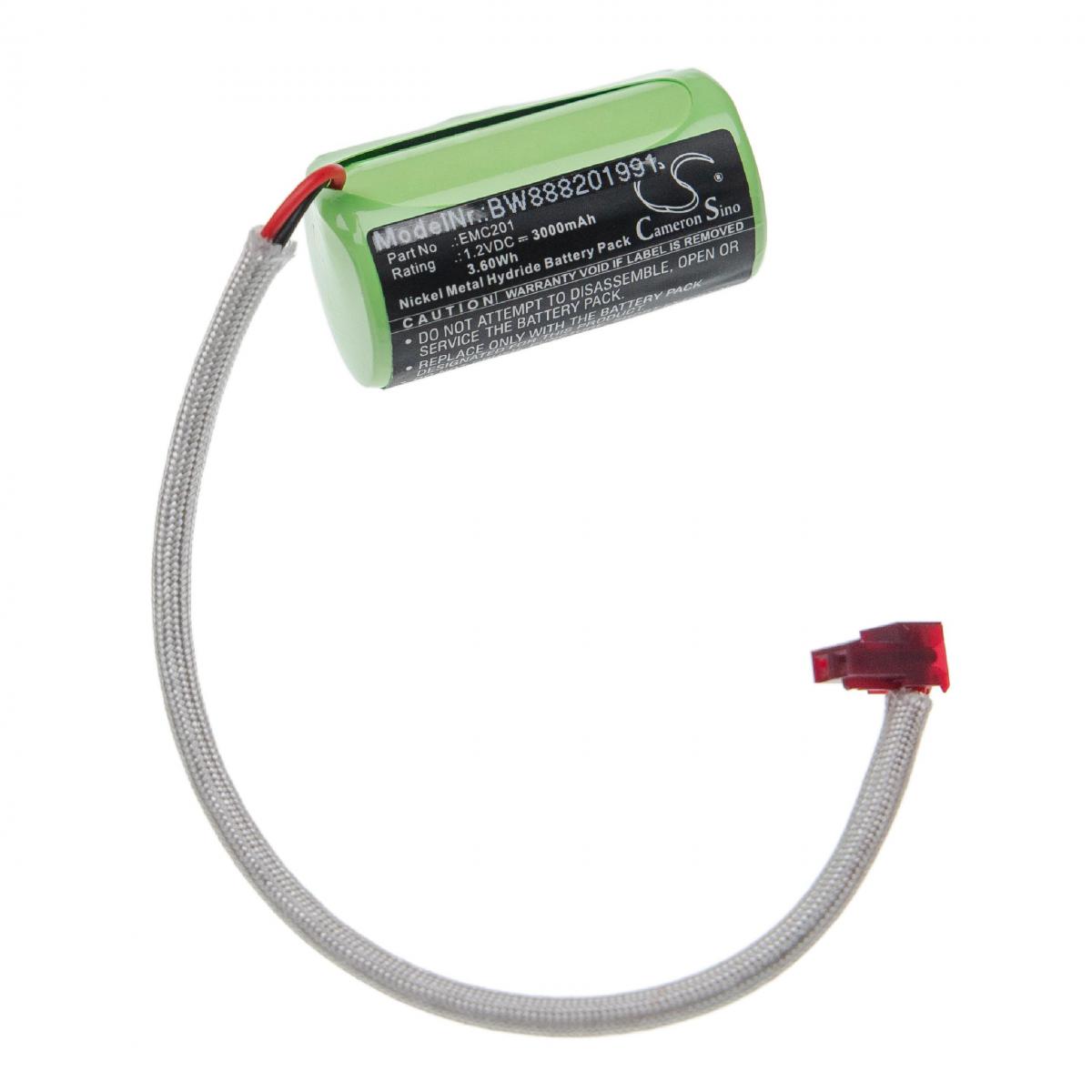 Vhbw - vhbw batterie remplacement pour Lithonia EMC201 pour issues/éclairage de secours (3000mAh, 1,2V, NiMH) - Autre appareil de mesure