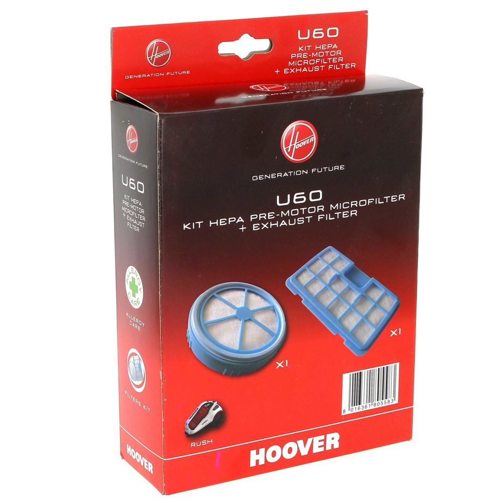 Hoover - Filtres aspirateur rush ( hepa+sortie ) pour Aspirateur Hoover - Accessoire entretien des sols