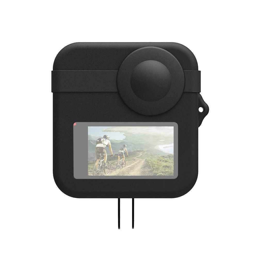 Wewoo - Coque pour GoPro Max Dual Lens Caps Case + Body Silicone Protective Black - Caméras Sportives