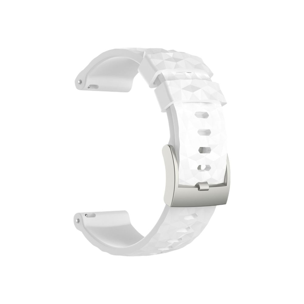 Wewoo - Bracelet pour montre connectée Dragonne de remplacement en silicone SUUNTO Sport Baro Blanc - Bracelet connecté