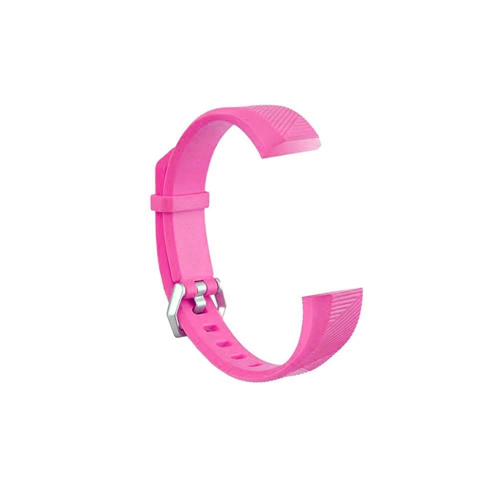 Wewoo - Bracelet pour montre connectée Dragonne en silicone enfants FITBIT ACE rose rouge - Bracelet connecté