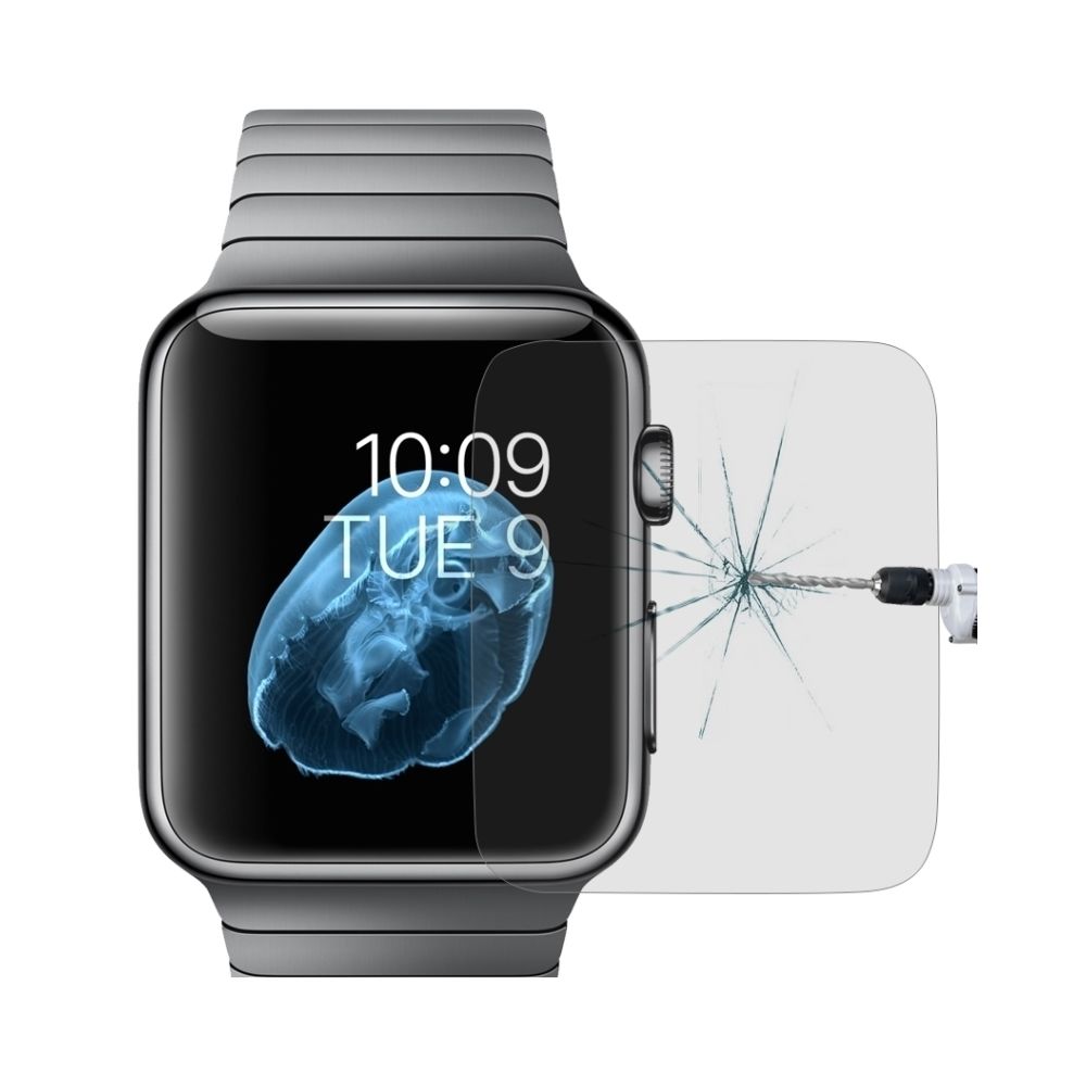 Wewoo - Film protecteur écran pour Apple Watch Edition 42mm 42mm Dial Diamètre 9 H + Surface Dureté 2.5D Antidéflagrant Verre Trempé - Accessoires Apple Watch