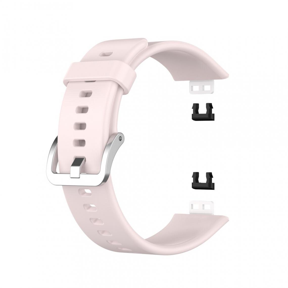 Other - Bracelet en silicone Boucle souple rose pour votre Huawei Watch Fit 2020 - Accessoires bracelet connecté