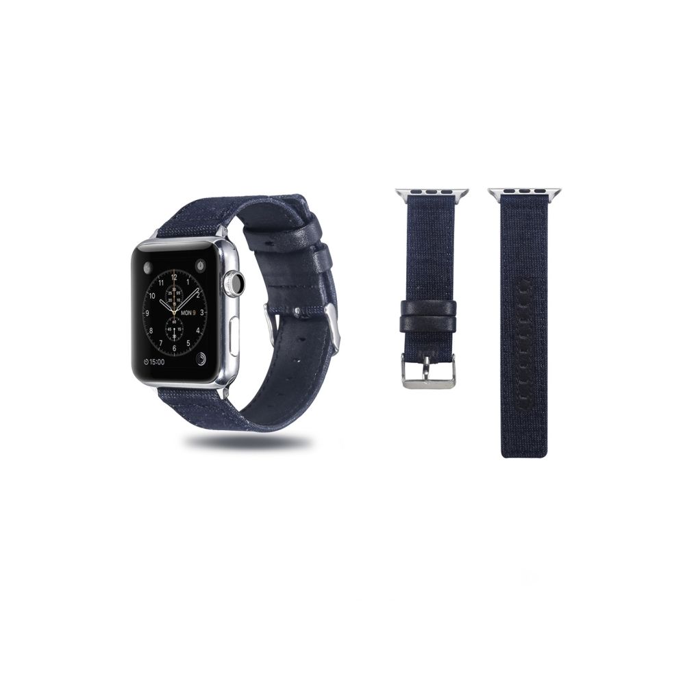 Wewoo - Bracelet pour montre-bracelet en cuir pleine fleur pour Apple Watch séries 4, 3 et 2 et 1 et 38 et 40 mm - Accessoires Apple Watch