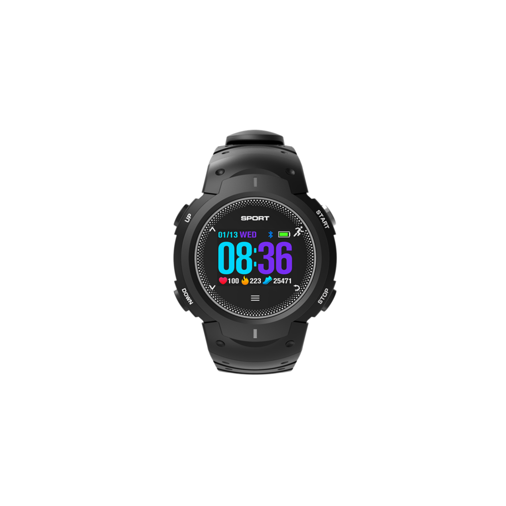 Generic - Smart Watch 3D courbe 50 mètres étanche bracelet de surveillance de la fréquence cardiaque gris - Montre connectée