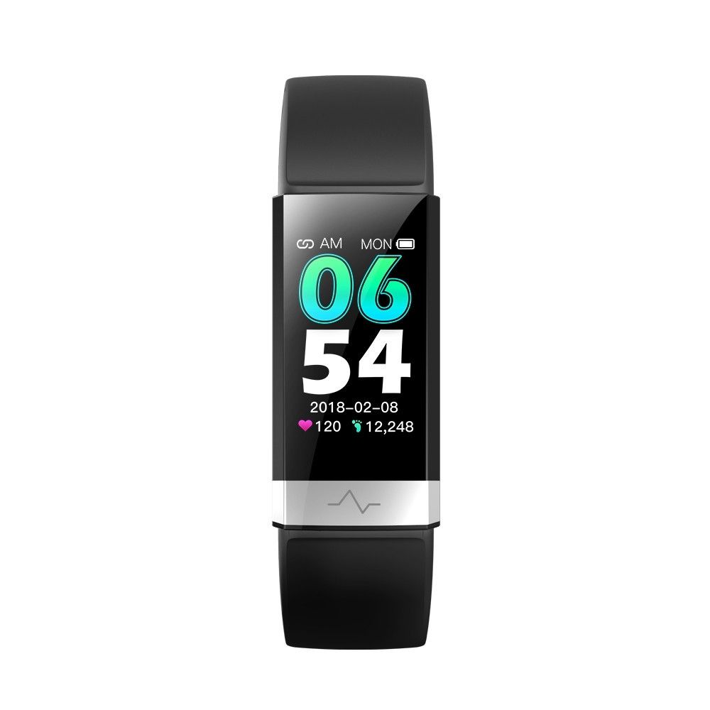 Wewoo - Bracelet connecté Smartwatch V19 de 1,14 pouces avec écran IPSrappel des appels de soutien / surveillance de la fréquence cardiaque / de la pression artérielle / du sommeil noir - Bracelet connecté