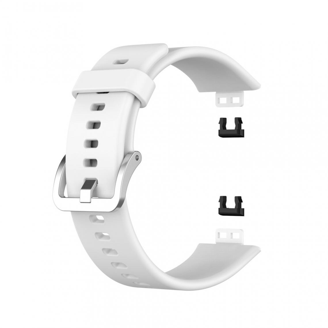 Other - Bracelet en silicone Boucle souple blanc pour votre Huawei Watch Fit 2020 - Accessoires bracelet connecté