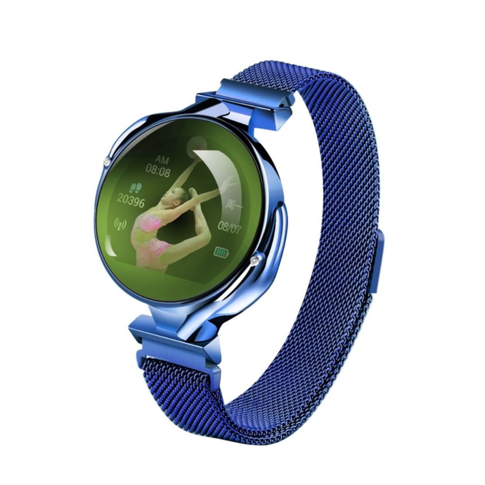 Wewoo - Bracelet connecté Z38 1,04 pouces écran couleur IPS femmes Smart Watch IP67 étancherappel d'appel de soutien / surveillance de la fréquence cardiaque / de la pression artérielle / du sommeil Bleu - Bracelet connecté