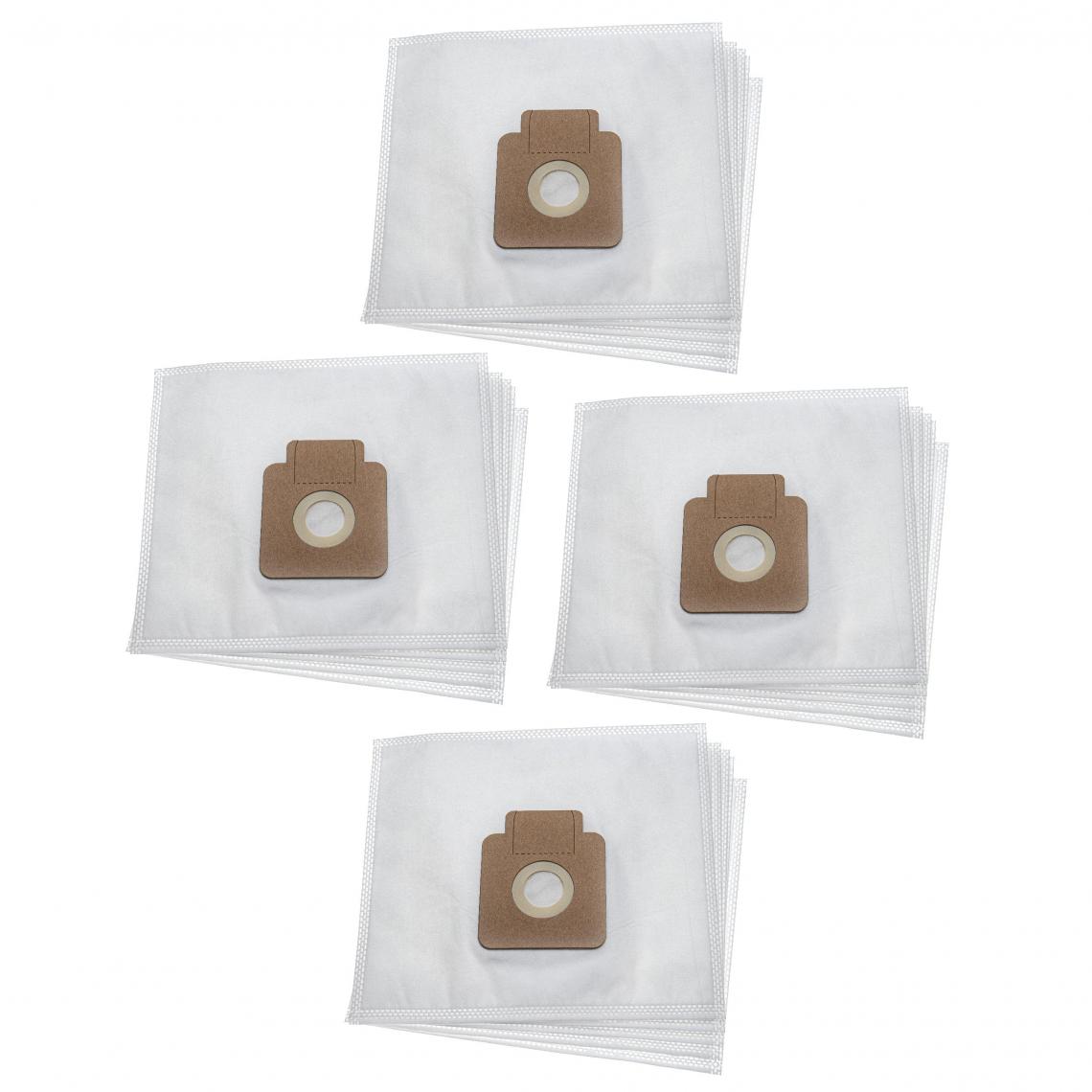 Vhbw - vhbw 20x Sacs compatible avec Candy CFS5161 018, CTF 2003 011 aspirateur - microfibres non tissées, 23,7cm x 26,8cm, blanc - Accessoire entretien des sols