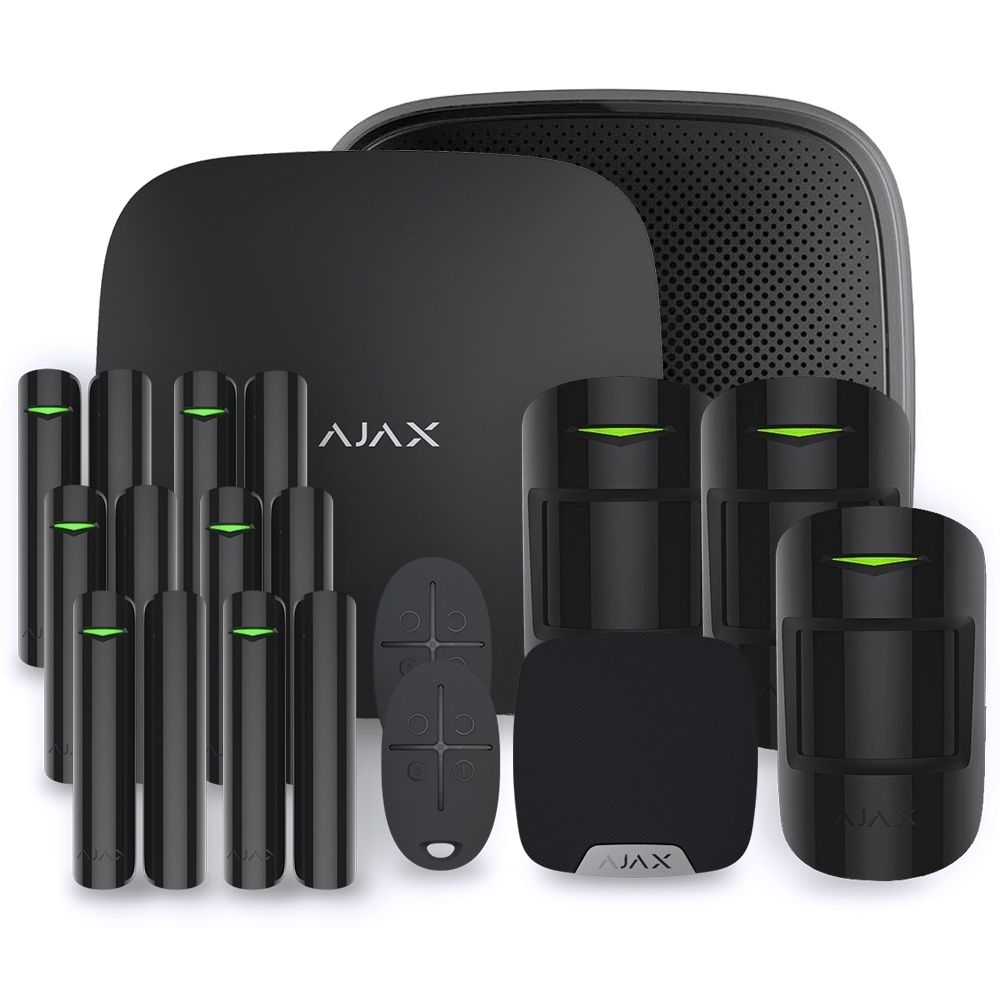 Ajax Systems - Ajax StarterKit noir - Kit 5 - Accessoires sécurité connectée