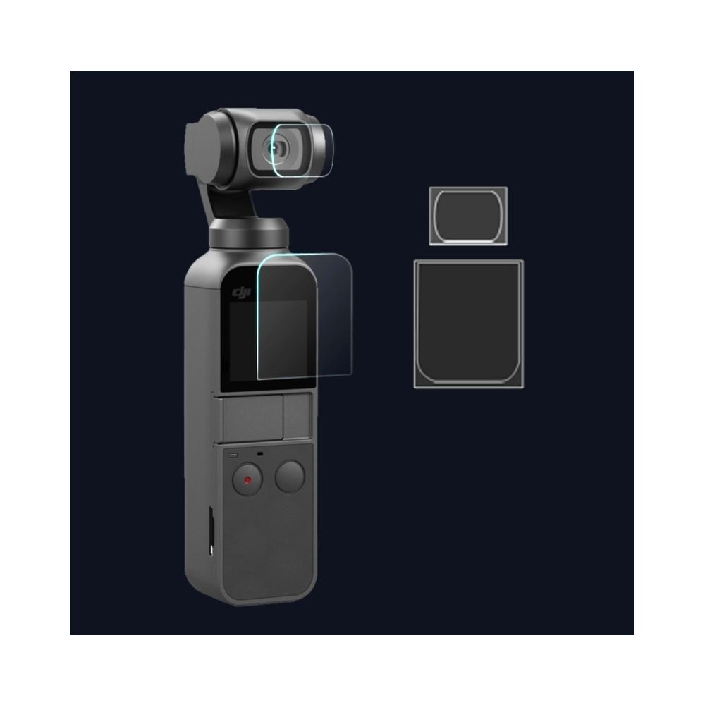 Wewoo - Pièce détachée Film de protection en fibre verre pour écran + protecteur 2 PCS pour OSMO Pocket Gimbal - Caméras Sportives