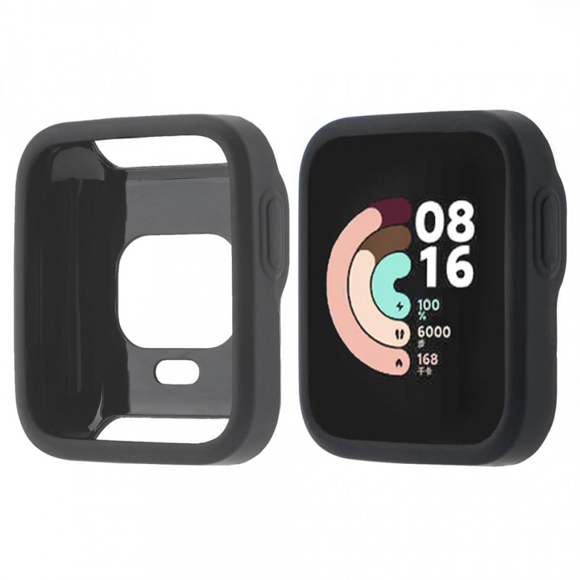 Other - Coque en silicone Cadre antichoc noir pour votre Xiaomi Redmi Watch - Accessoires bracelet connecté