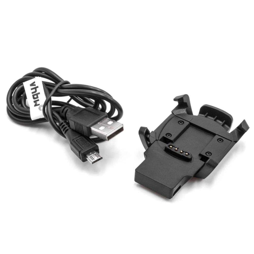 Vhbw - vhbw Câble de charge 100cm Station de charge pour Garmin Descent MK1 smartwatch noir Câble de données - Accessoires montres connectées